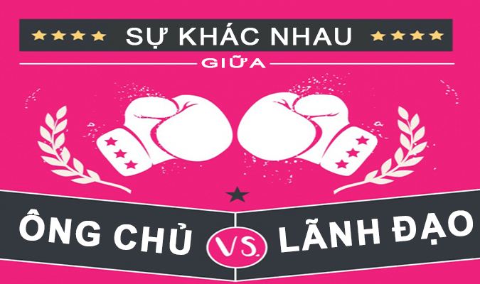 Khác biệt giữa ông chủ và nhà lãnh đạo